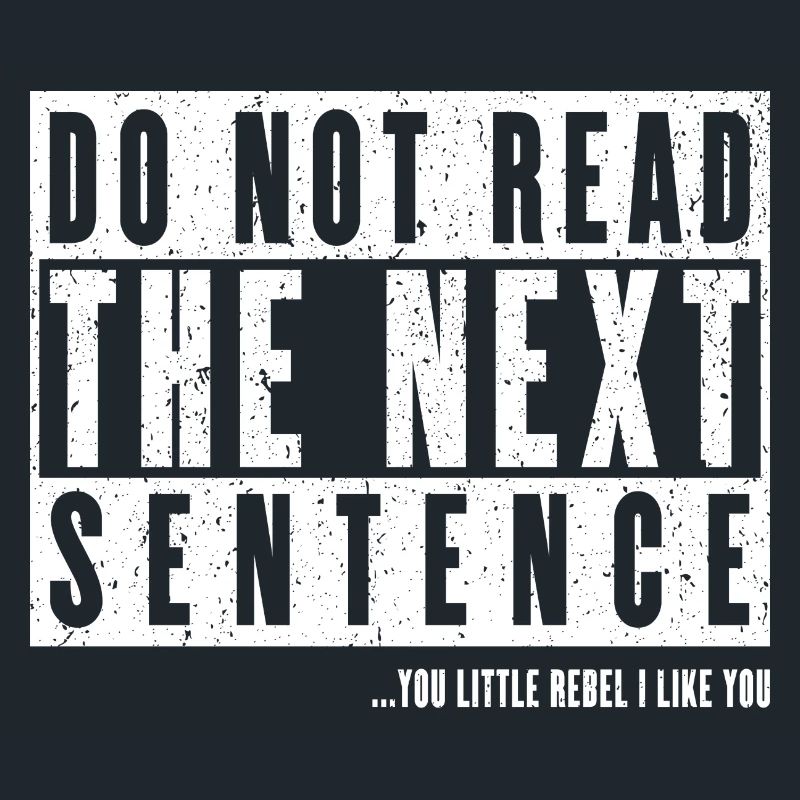 Cooler Spruch: Do Not Read - Lustiges Design