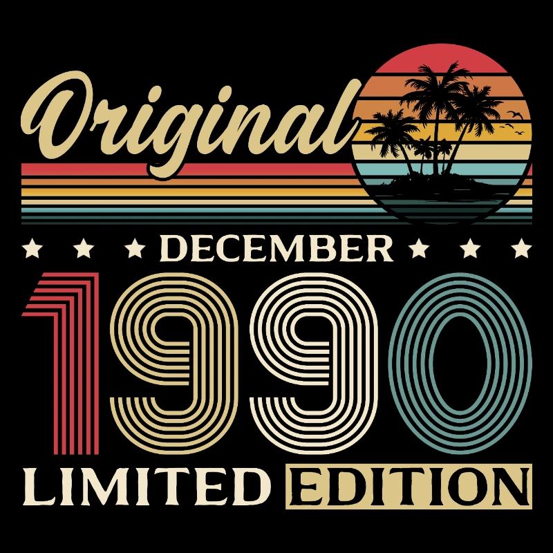 35e anniversaire Original Décembre Né en 1990