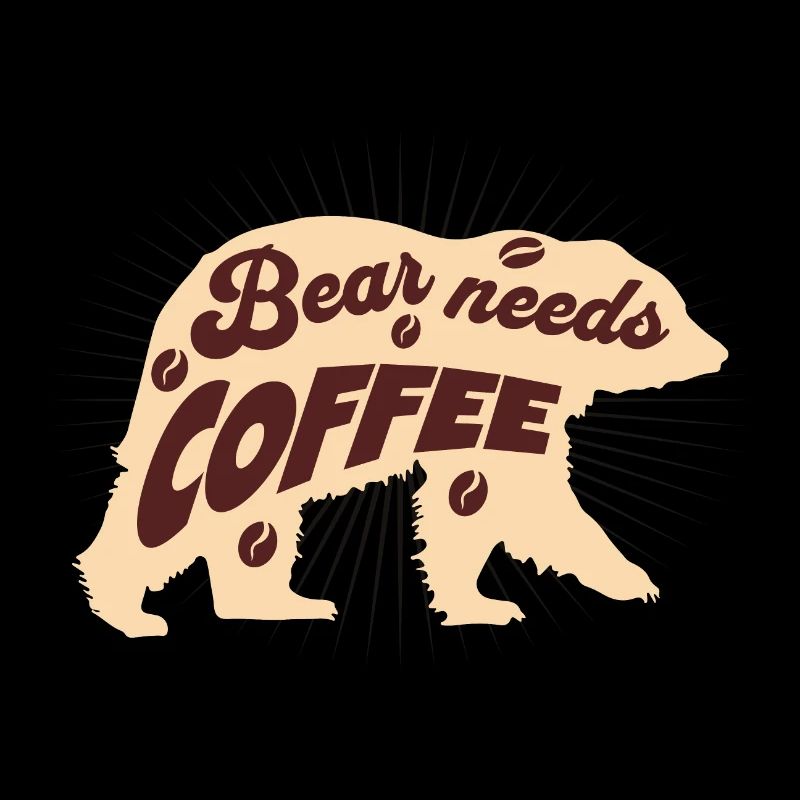 Kaffee Bär Koffein Kaffeebohne Morgenmuffel