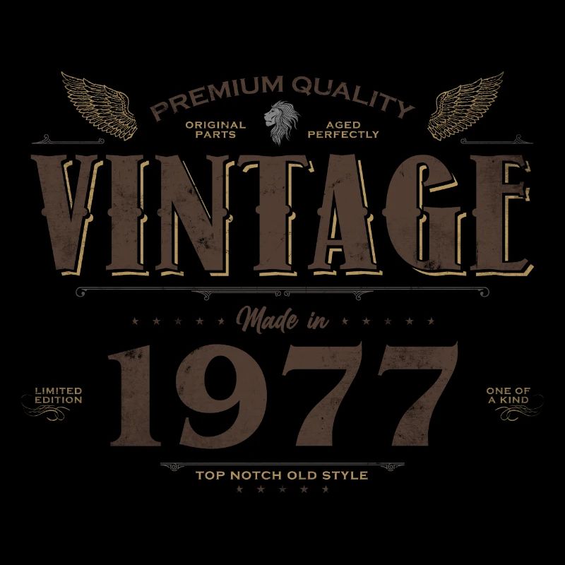 47 Years Old Vintage 1977 Limited Edition 47th