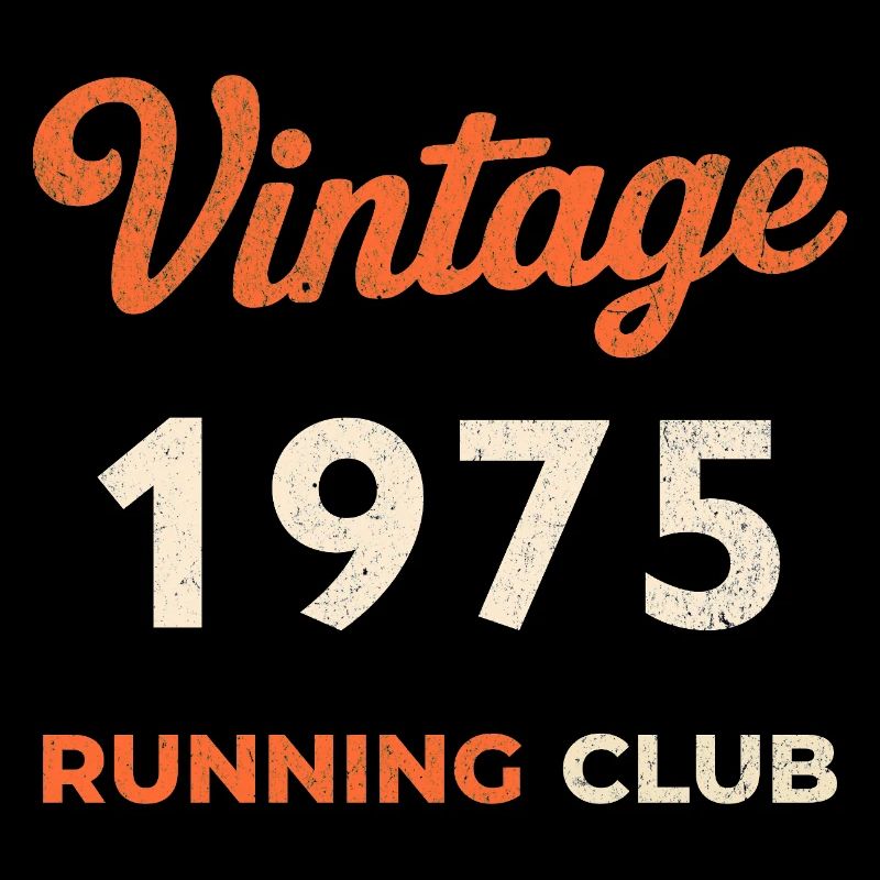 Idée cadeau d’anniversaire vintage du club de course de course 1975