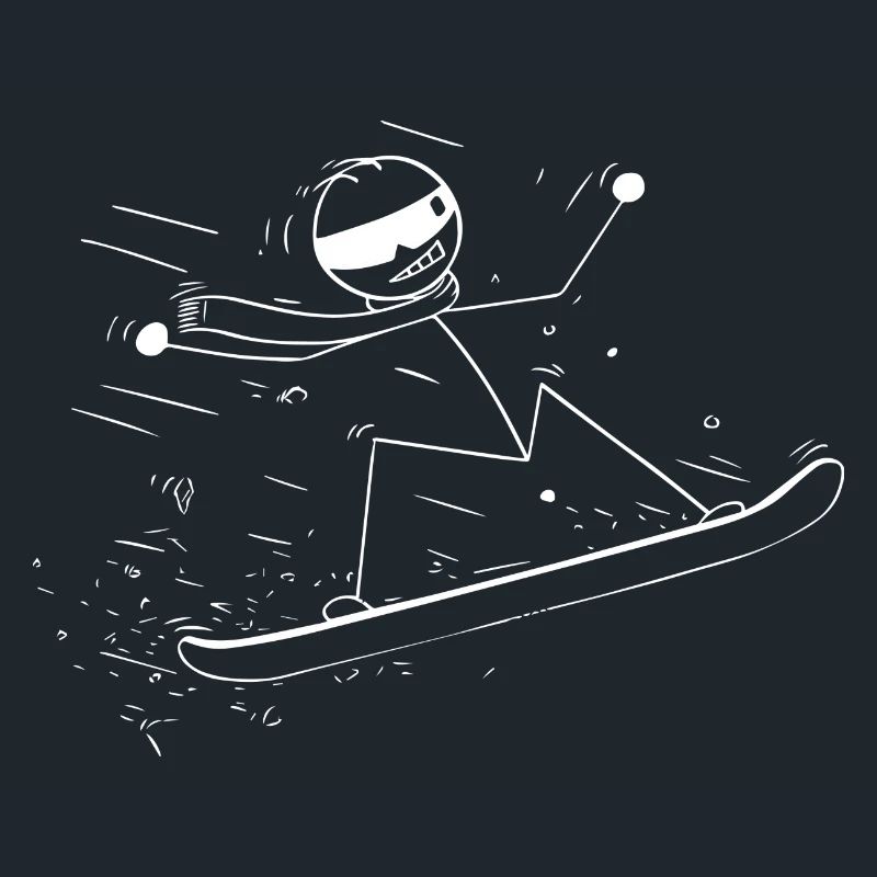 Cavalier de snowboard de saut