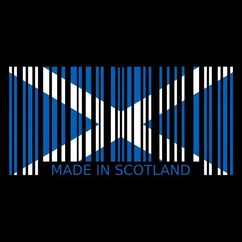 Schottland Barcode Made in Flagge Wappen