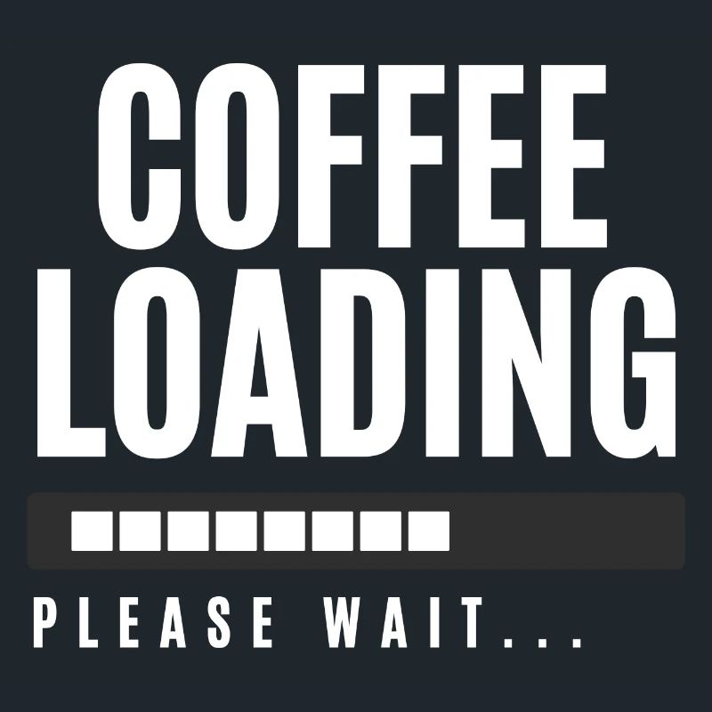 Kaffee wird geladen Bitte warten