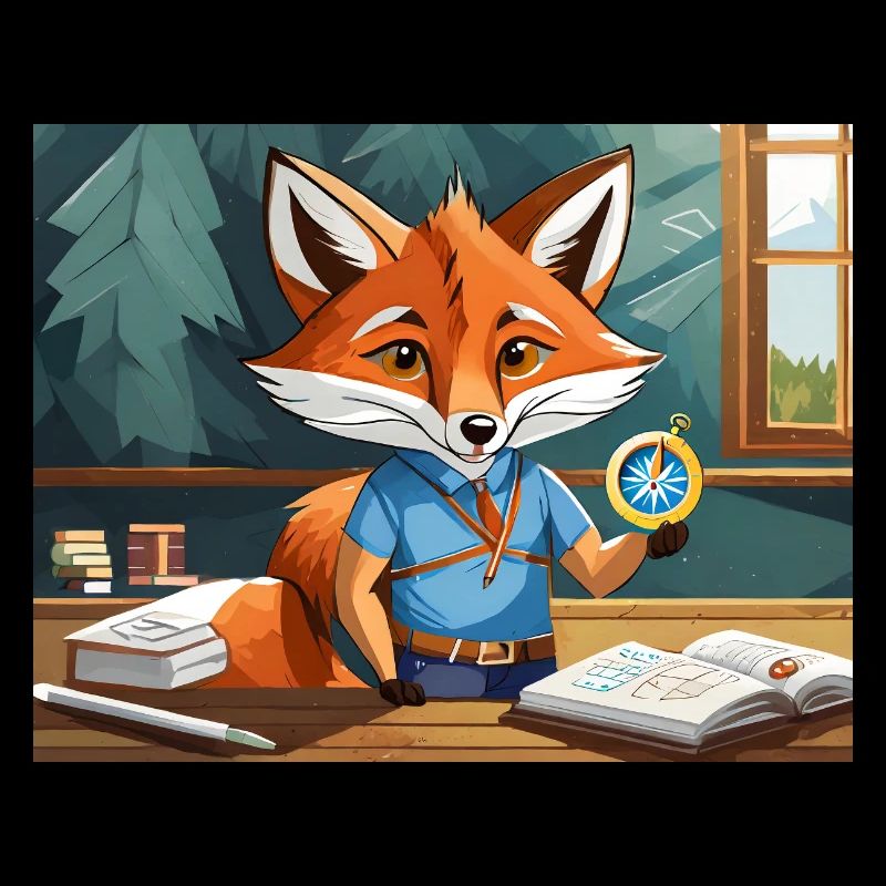 cute little fiend fox geography class