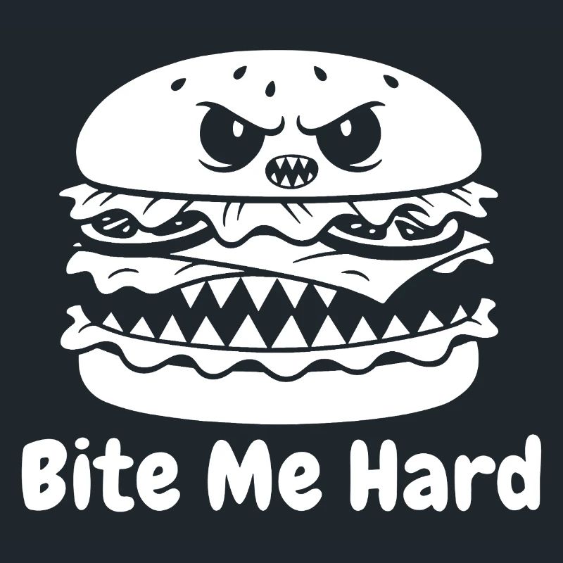 Conception de bouchée de hamburger en colère