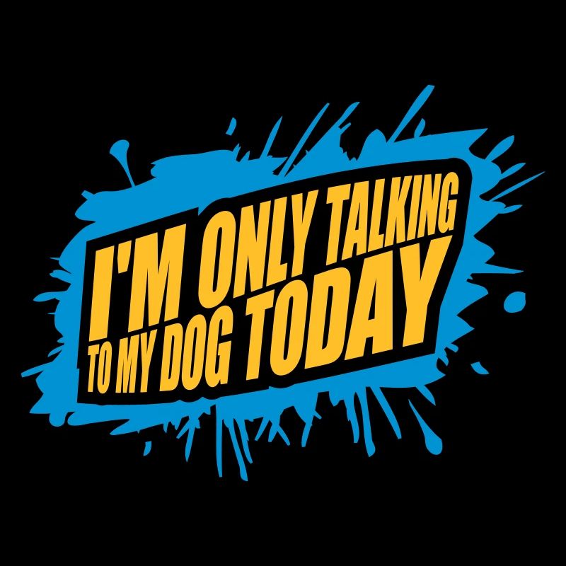 only talking to dog