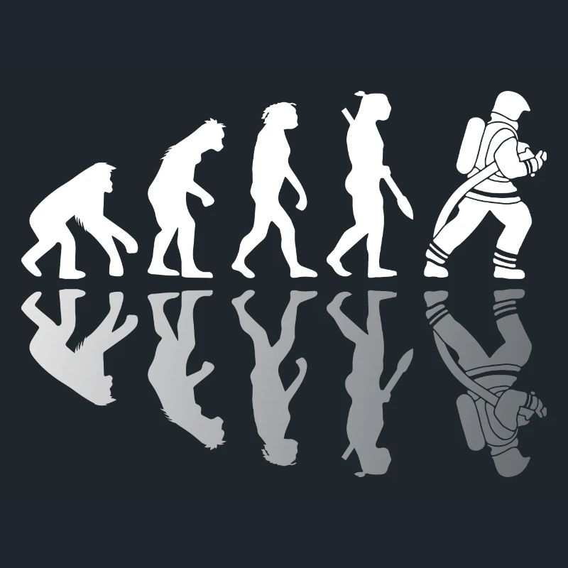 Evolution der Feuerwehr Schatten Spiegel