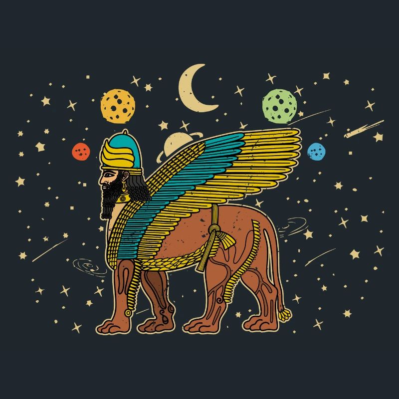 Lamassu Assyrie Antique divinité Babylone Sumer