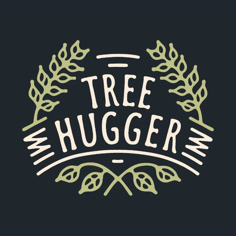 Tree hugger forest bathing nature lovers