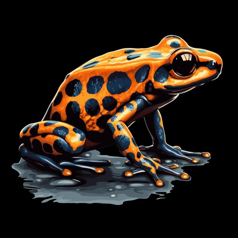 Süßes, gelb gepunkteter Pfeilgiftfrosch