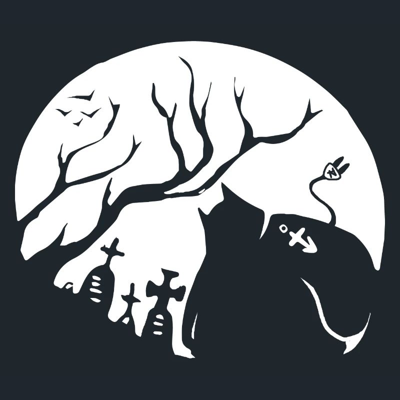 Silhouette d’animal nocturne