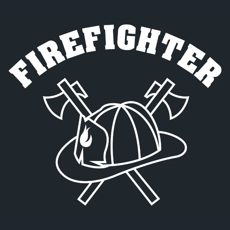 firefighter symbol firefighter helmet axe logo