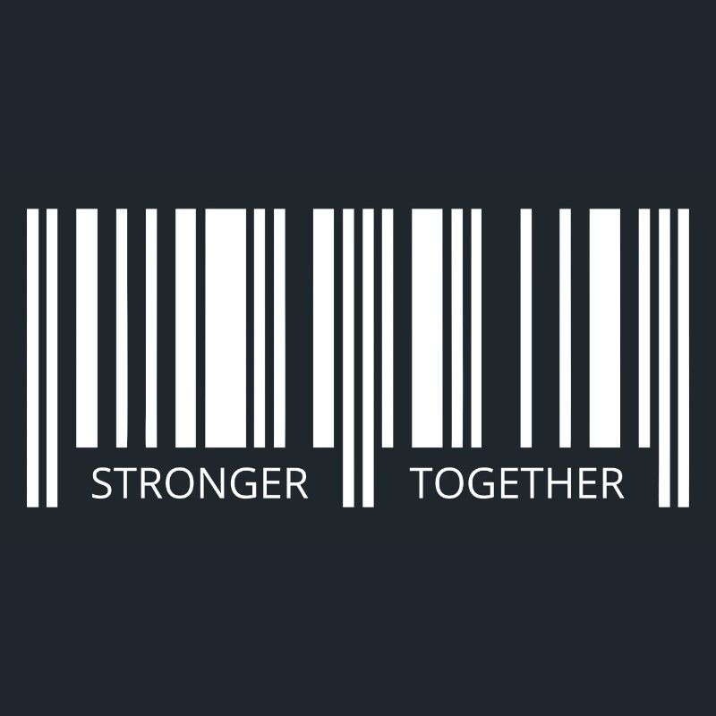 Together strong Corona Barcode Strichcode Partner