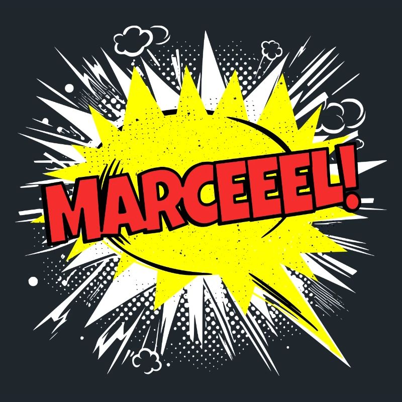 Marcel Name Funny Speech Bubble Marceeel!