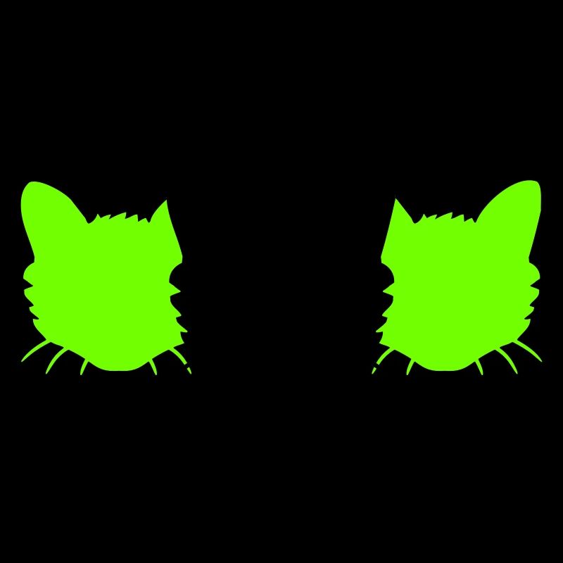 3 Chats Silhouettes Trois Amis Equipe Chefs d’équipe