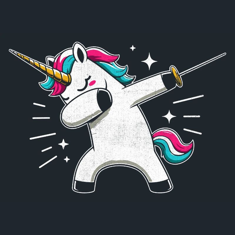 Doublage Licorne Escrimeur Épée Épée Épée Escrime Athlète