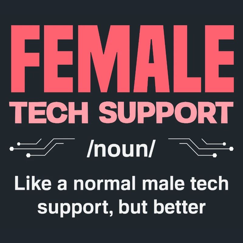 Tech Support Frau Definition IT Admin Computer