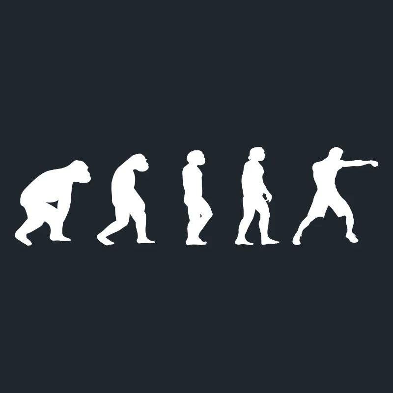 Kampfsport Evolution Ringen Kickboxen Boxen Spruch