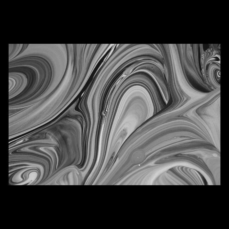 Gros plan du vortex de couleur noir et blanc