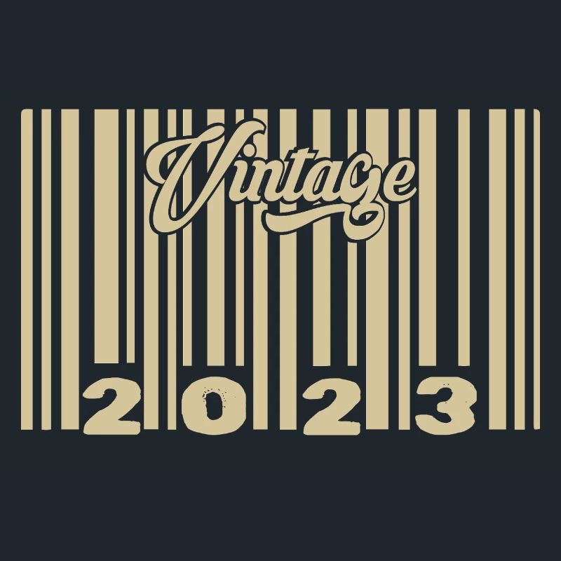 vintage 2023 Barcode 2023: Year 2025.