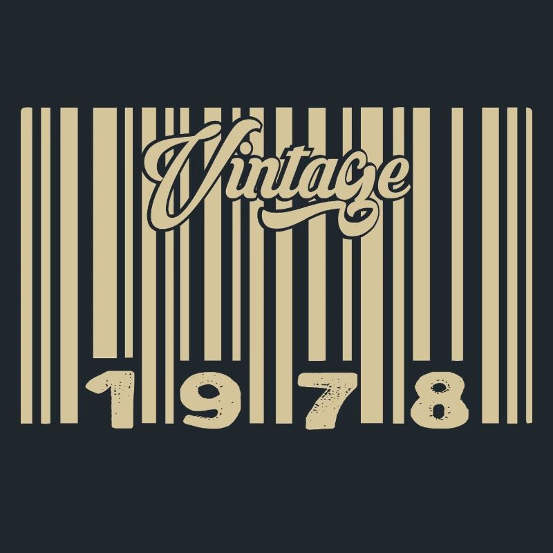 Vintage 1978 Barcode 1978: Year 2025.