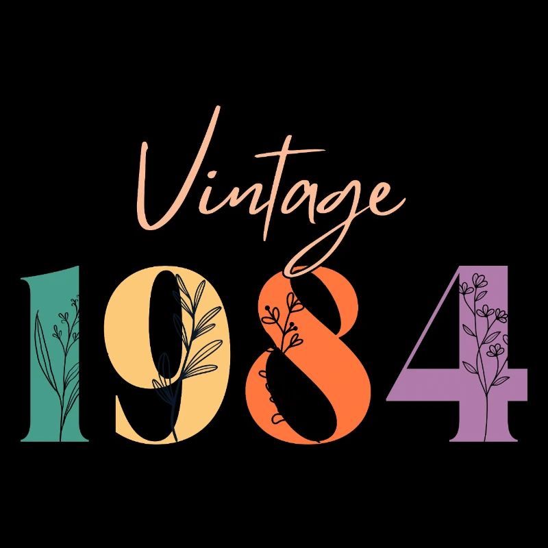 Vintage 1984 florale