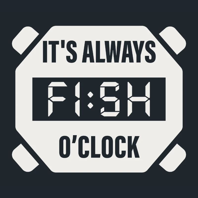 Es ist immer Fish O'Clock Angeldesign