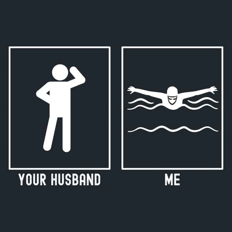Ihr Ehemann - Ich - Schwimmen Vector