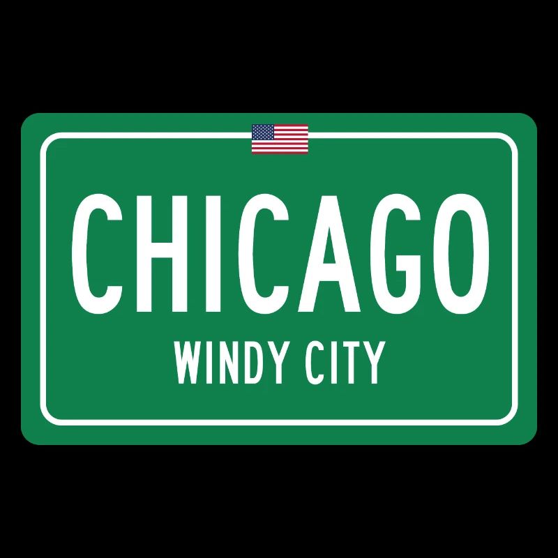 Signe de nom de lieu de Chicago