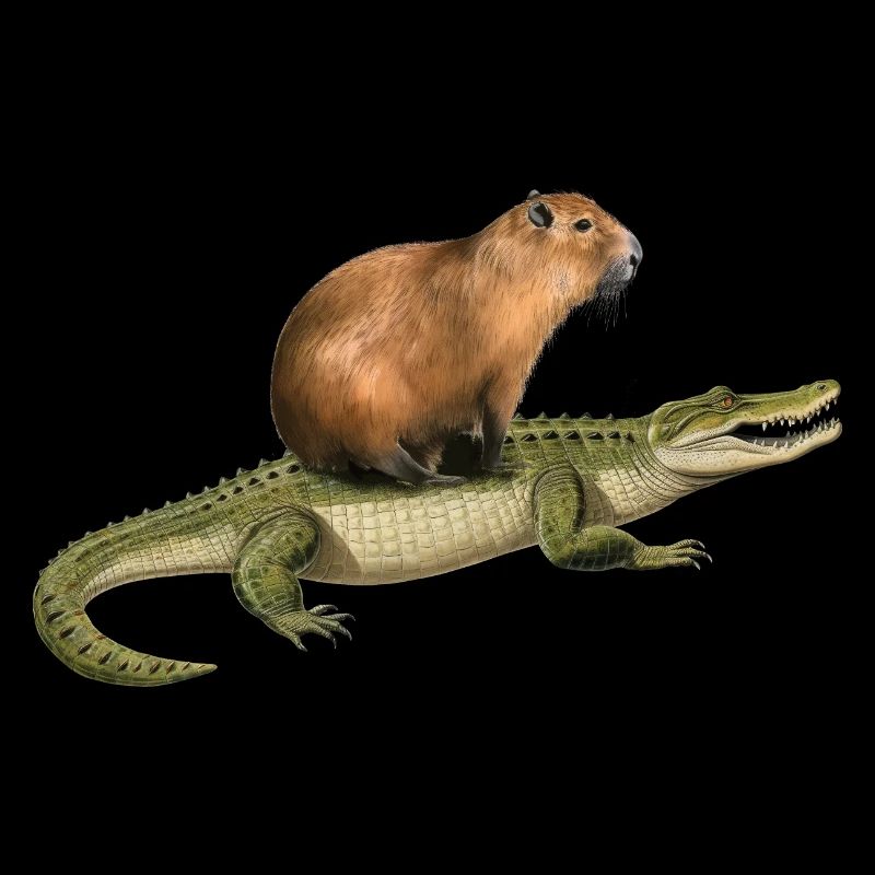 Capybara Alligator