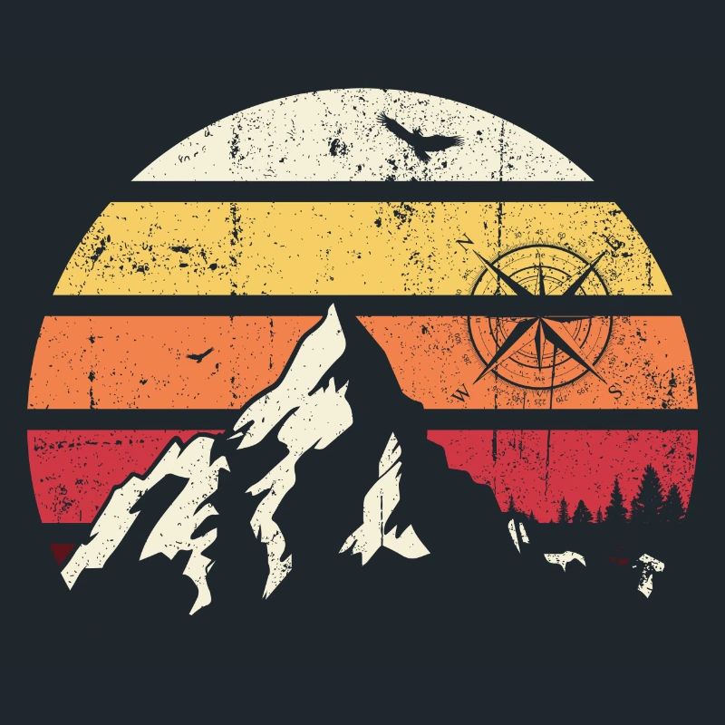 Alpine Sunset Compass