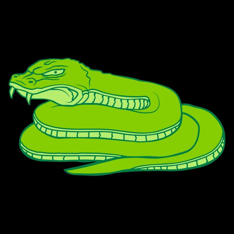 Evil Dangerous Snake Design