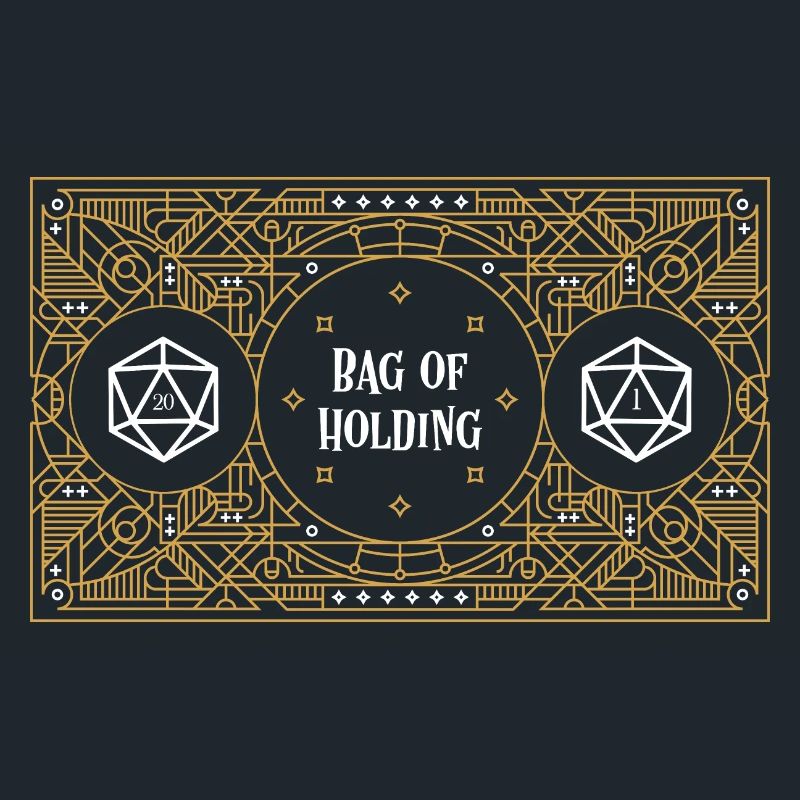 Bag of Holding Dice Container D20 Master Tabletop