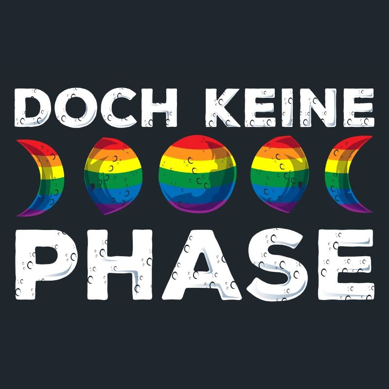 Mondphase Regenbogenflagge Pride Month Geschenk
