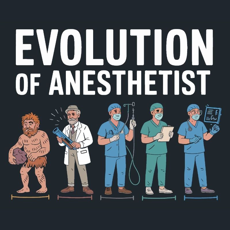 Evolution of Anaesthesiologists Illustration