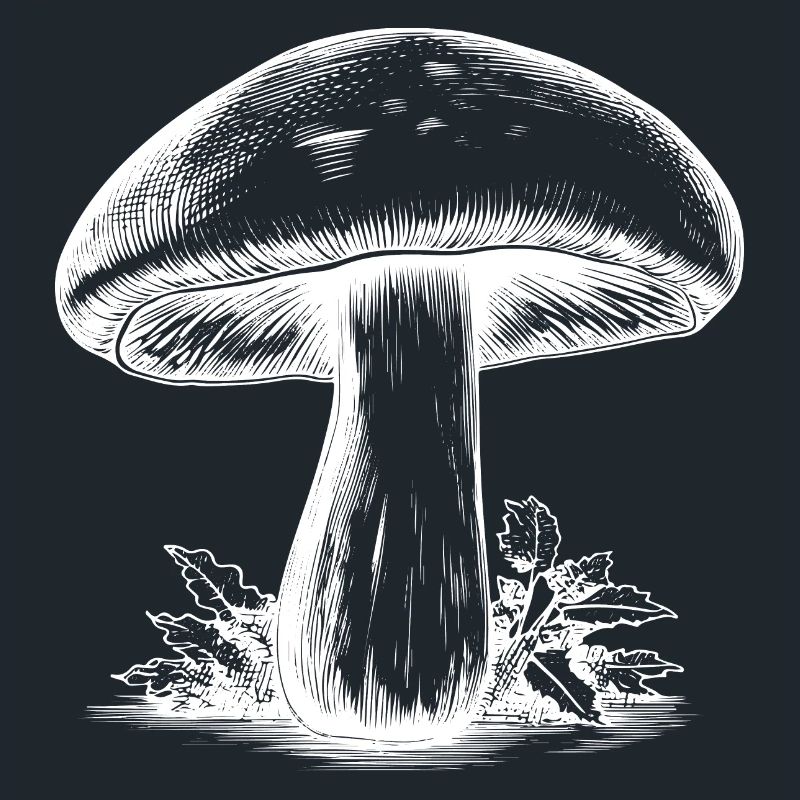 Dessin vintage de champignon