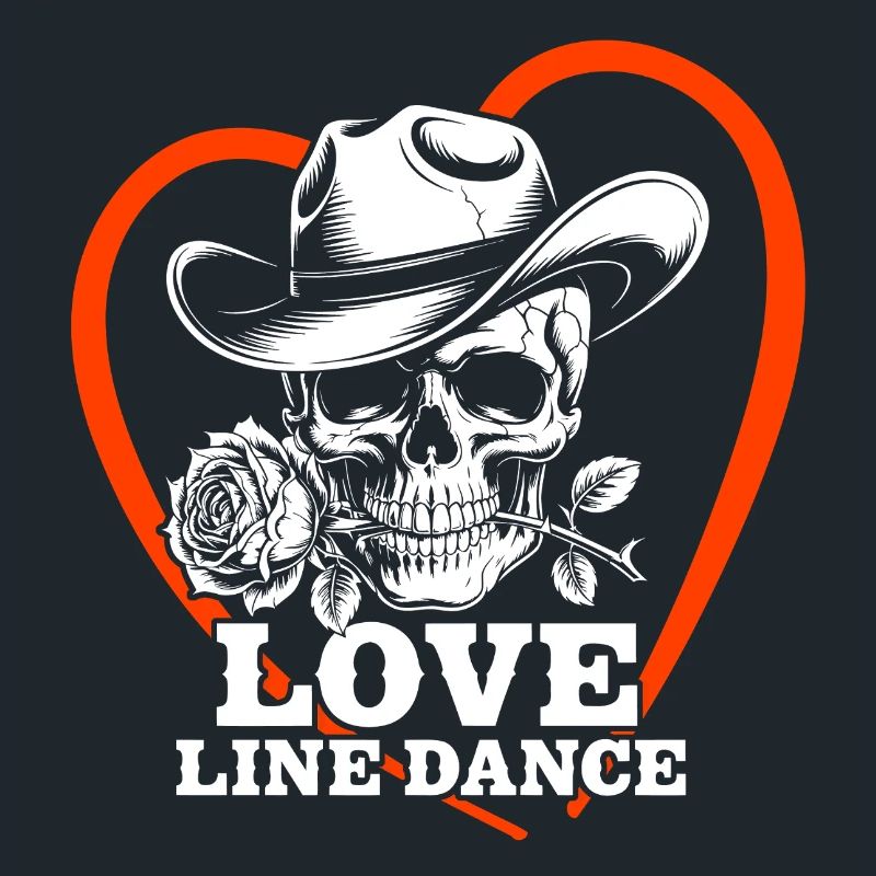Love Line Dance Skull