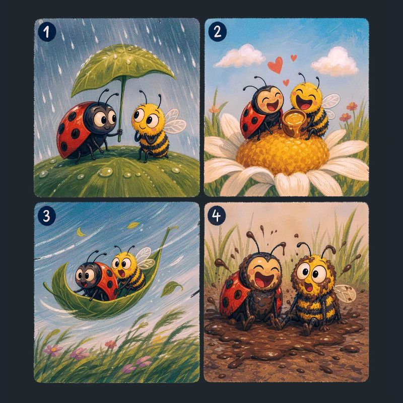Ladybug und Bee: Eine schöne Freundschaft