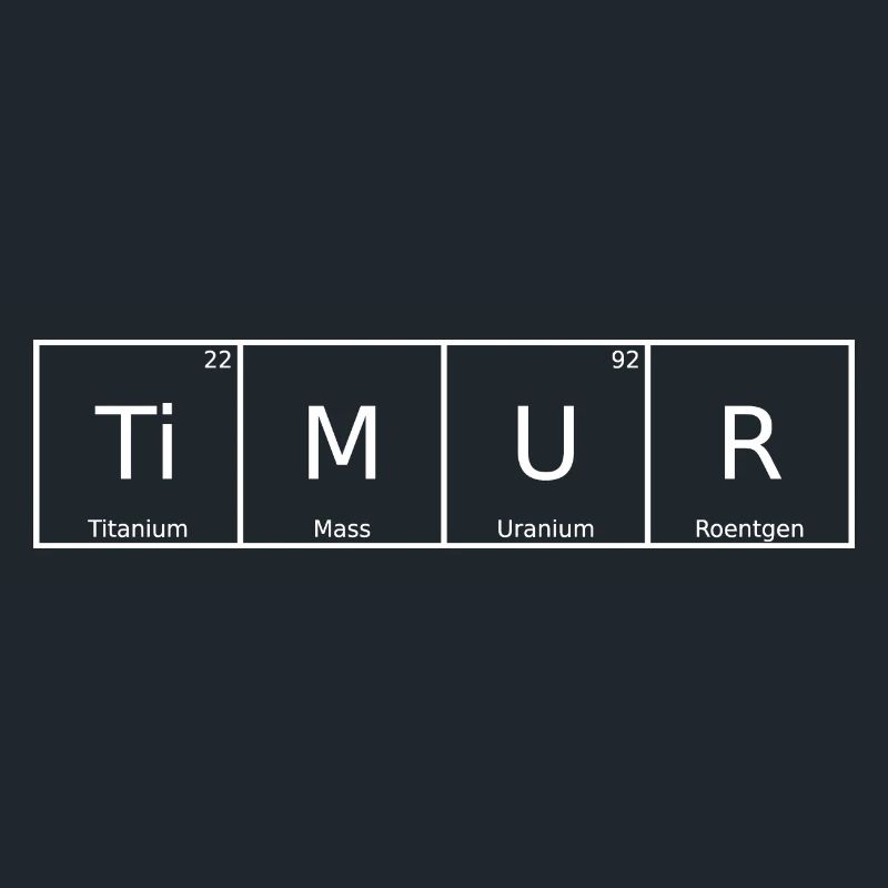 Timur Nom Prénom Chimie Éléments du tableau périodique