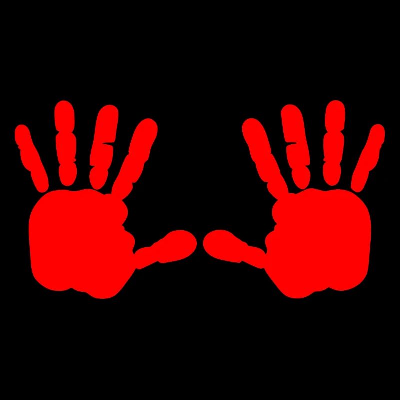 Iran - Red hand - blood hand - BLOODY HAND