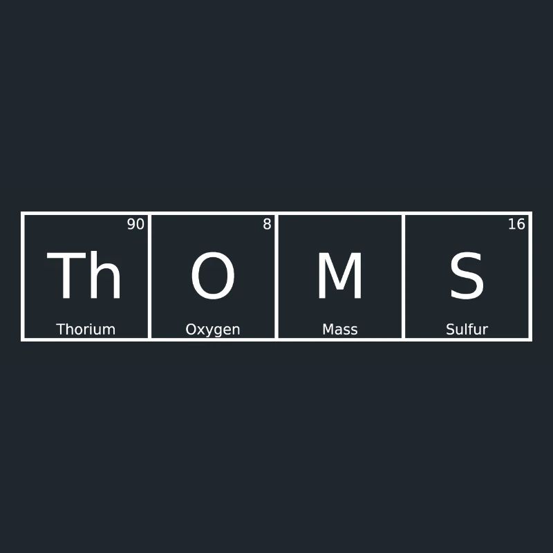 Nom de Thom Prénom Chimie Tableau périodique Éléments