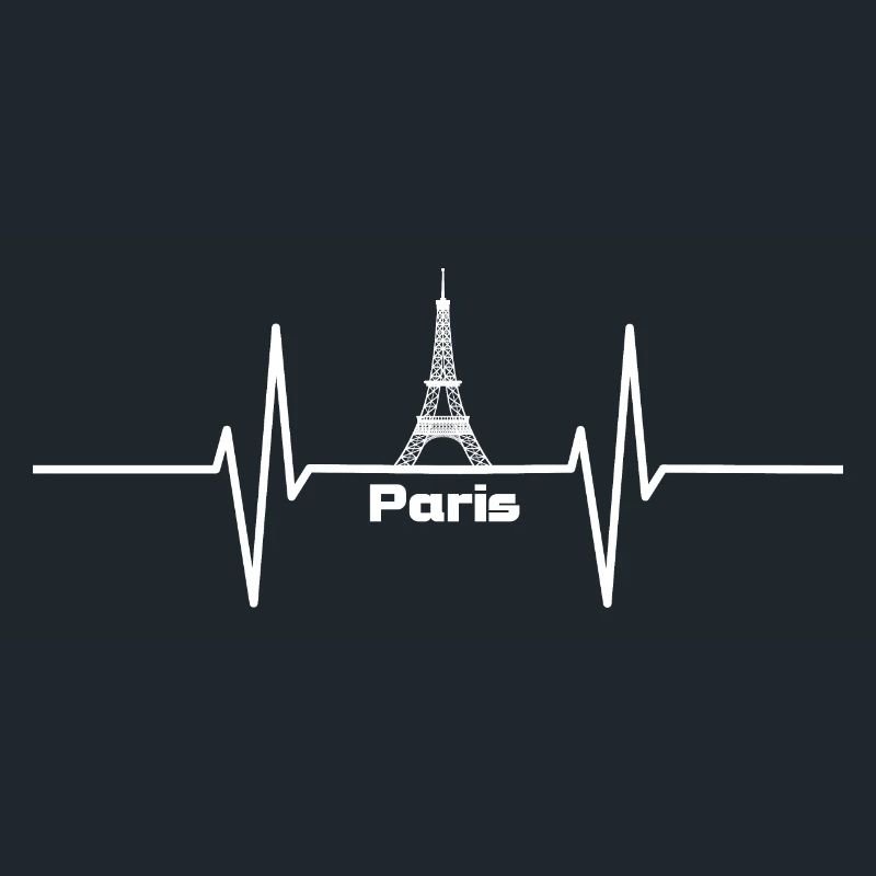 Herzschlag mit Eifelturm Paris