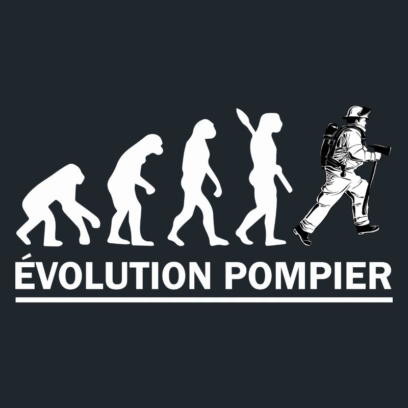 évolution pompier / cadeau humour pompier