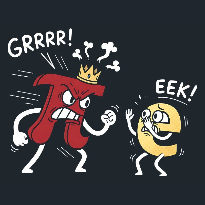 Mathematik Konstanten Pi bedroht e Comic