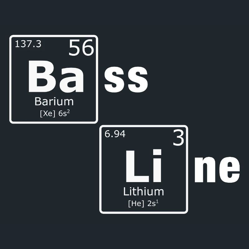 Ligne de basse PSE Éléments du tableau périodique Nerd