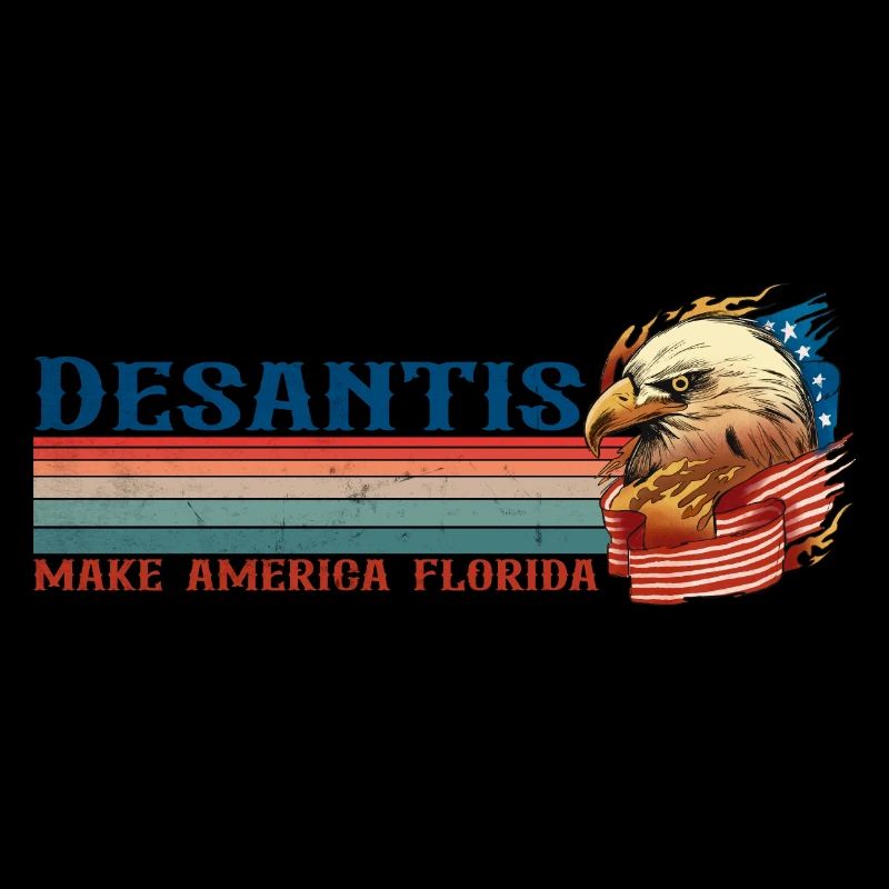 Vintage Distressed Desantis 2024 Wahl