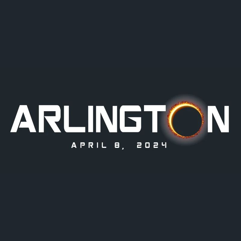 Arlington Texas 2024 Eclipse Souvenir 8 avril