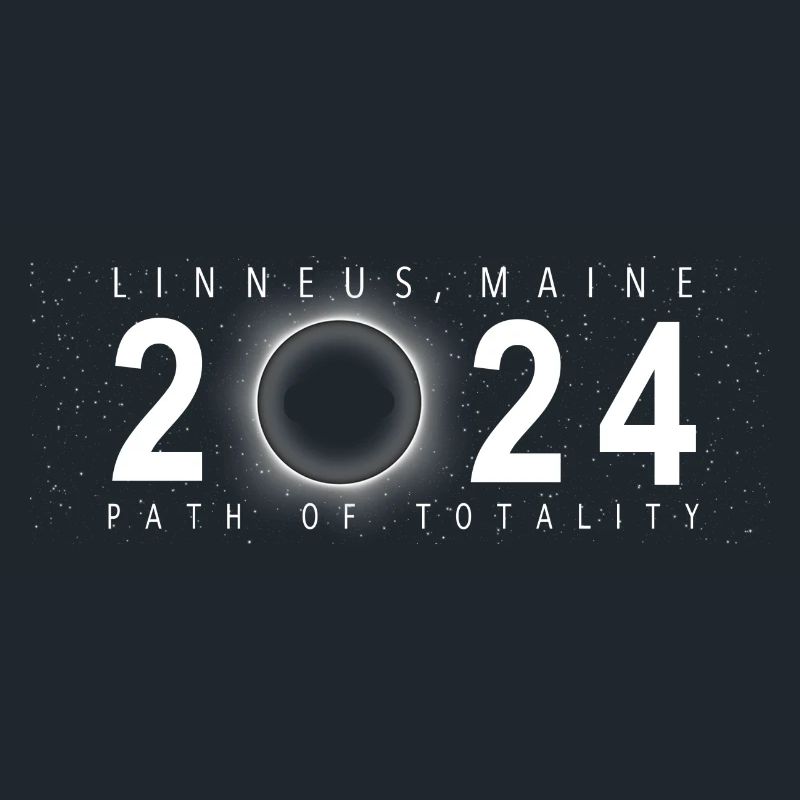 Eclipse de Soleil Linneus Maine 8 avril 2024