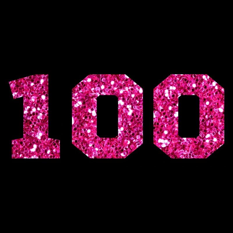 Nummer 100 Pink Glitter - 100-jähriges Jubiläum